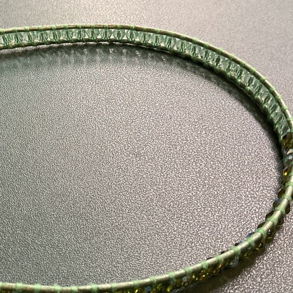 Chan Luu 3-wrap bracelet green crystals - Picture 3 of 6